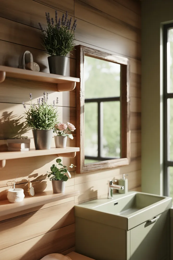 Ein stilvolles, modernes Raumkonzept mit eleganten Fliesen und geschmackvollen Accessoires für eine harmonische Atmosphäre im persönlichen Rückzugsort. Ideal für die kreative Badezimmergestaltung.