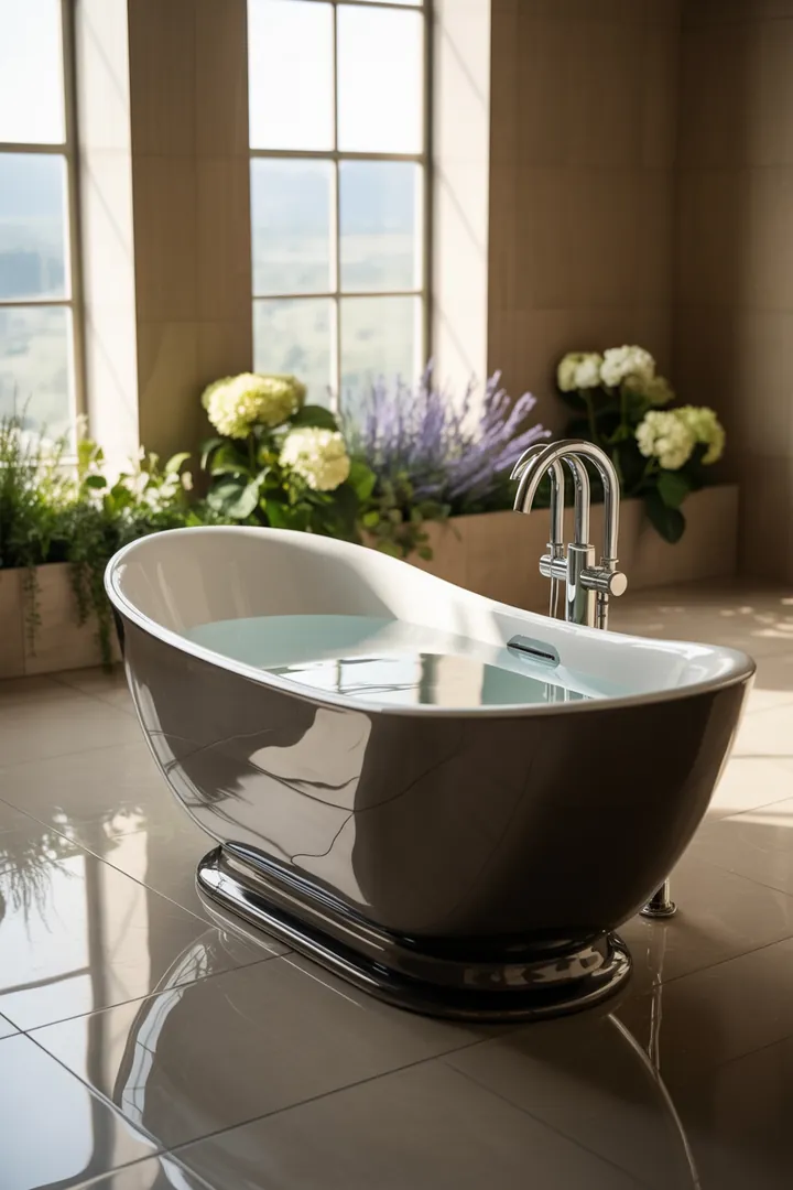 „Elegante und moderne Einrichtungsideen für ein stilvolles Bad, die Funktionalität und Ästhetik harmonisch vereinen.“