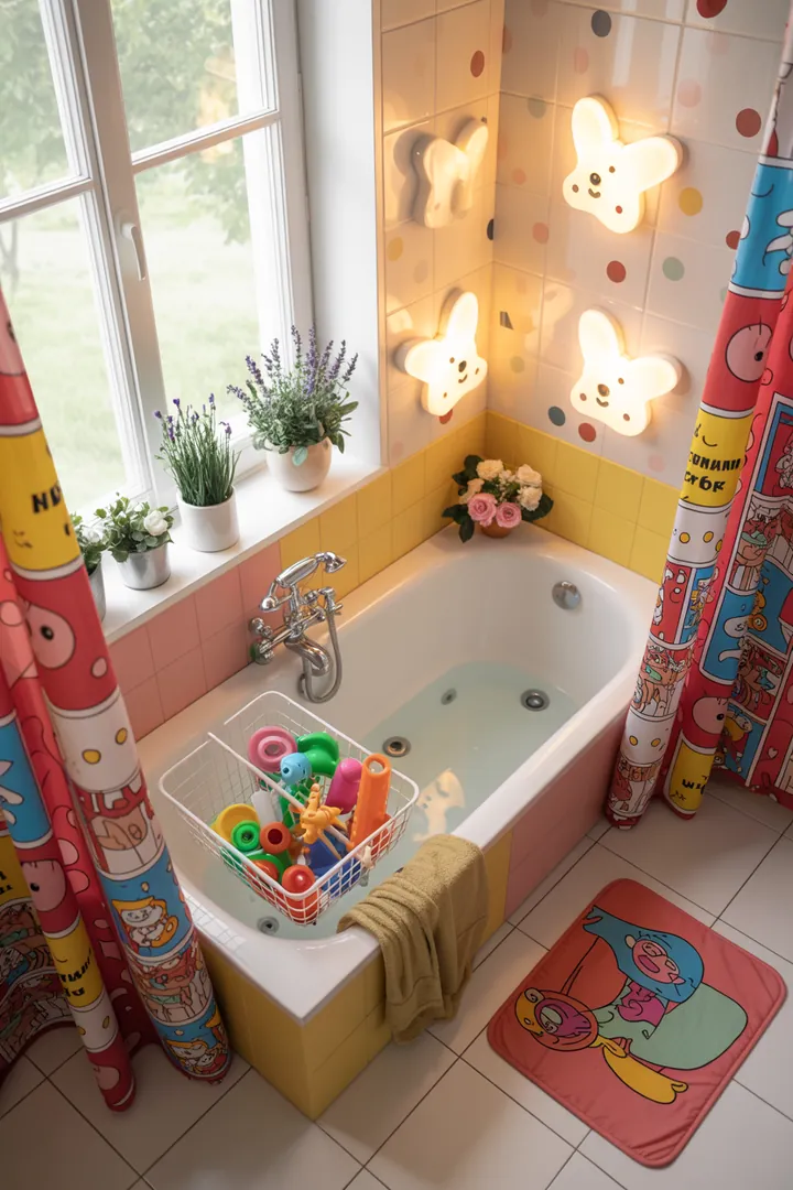 Ein modernes Badezimmer mit eleganten Armaturen, stilvollen Fliesen und geschmackvoller Dekoration, ideal für inspirierende Badezimmerausstattung.