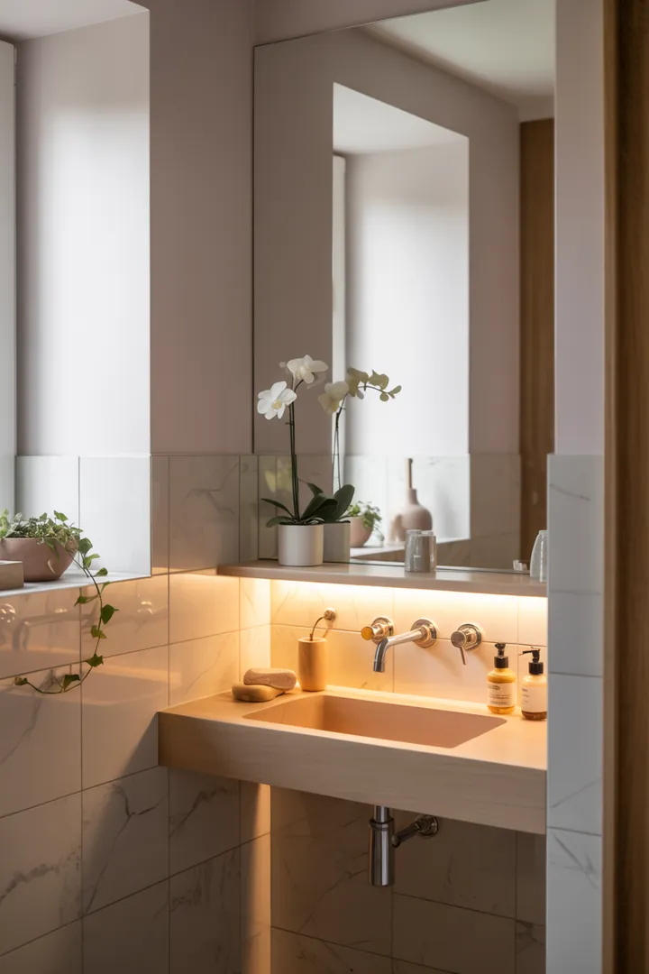 Gemütlicher Rückzugsort mit cleveren Lösungen für die Umgestaltung eines kompakten Raums, der Helligkeit und Stil vereint. Inspirierende Ideen für die Einrichtung und Farbgestaltung.