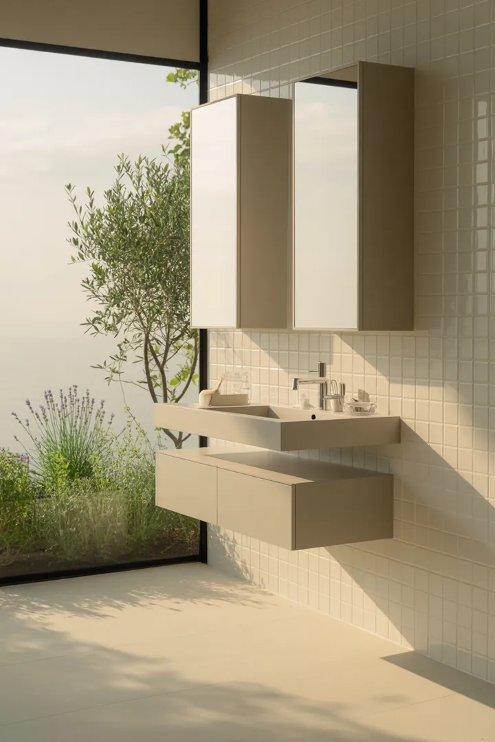 Eine stilvolle Umgestaltung eines kompakten Raums mit funktionalen Möbeln, sanften Farbtönen und cleveren Lösungen für mehr Licht und Raumgefühl.