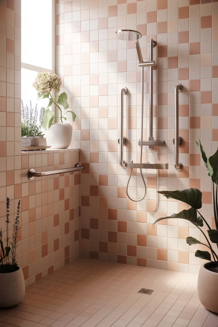 Ein stilvolles, kompaktes Badezimmer mit cleveren Möbeln und hellen Farben, das den Raum optisch erweitert und moderne Gestaltungsideen präsentiert.