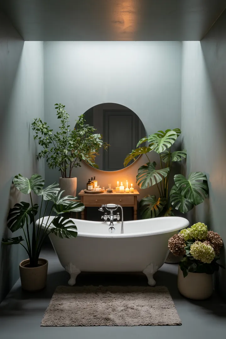 Ein stilvolles, kompaktes Bad mit cleveren Möbeln und hellen Farben, das Raum großzügig erscheinen lässt und inspirierende Gestaltungsideen bietet.