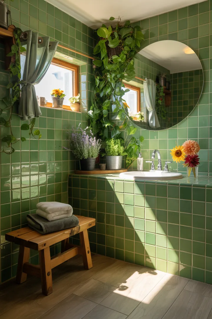 Eine stilvolle und funktionale Badezimmergestaltung mit eleganten Armaturen, klaren Linien und innovativen Lösungen für begrenzten Raum. Ideal für moderne kleine Badezimmer.