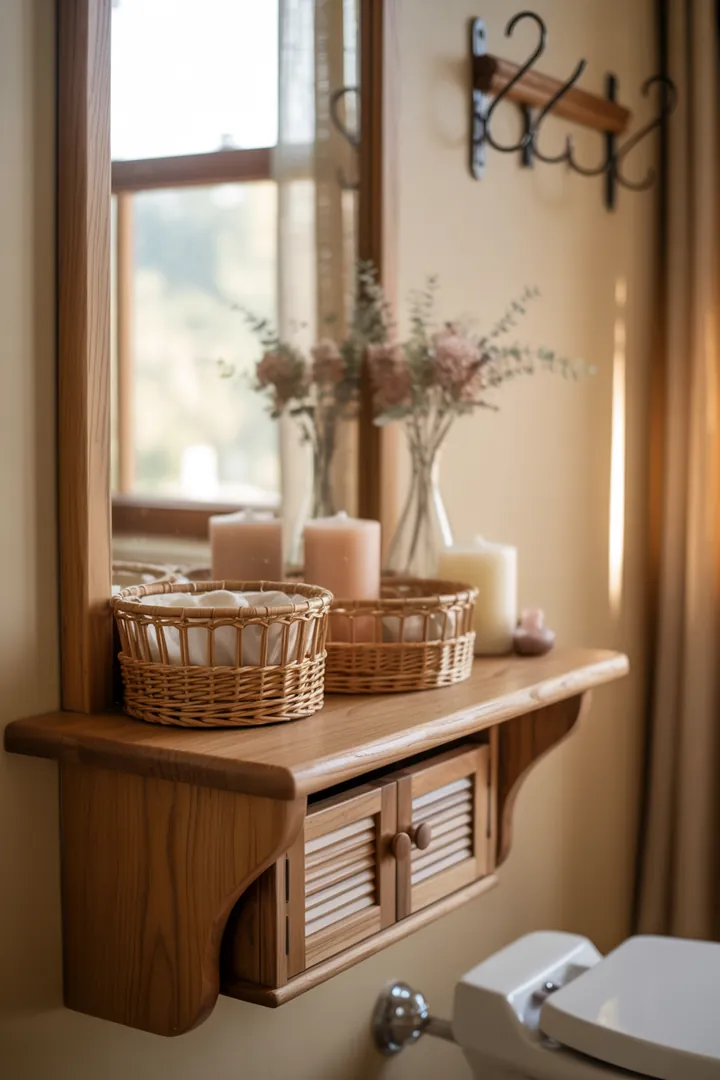 In einem clever gestalteten, kompakten Raum mit hellen Farben und cleveren Möbeln wird eine harmonische Atmosphäre für ein modernes, funktionales Zuhause geschaffen.