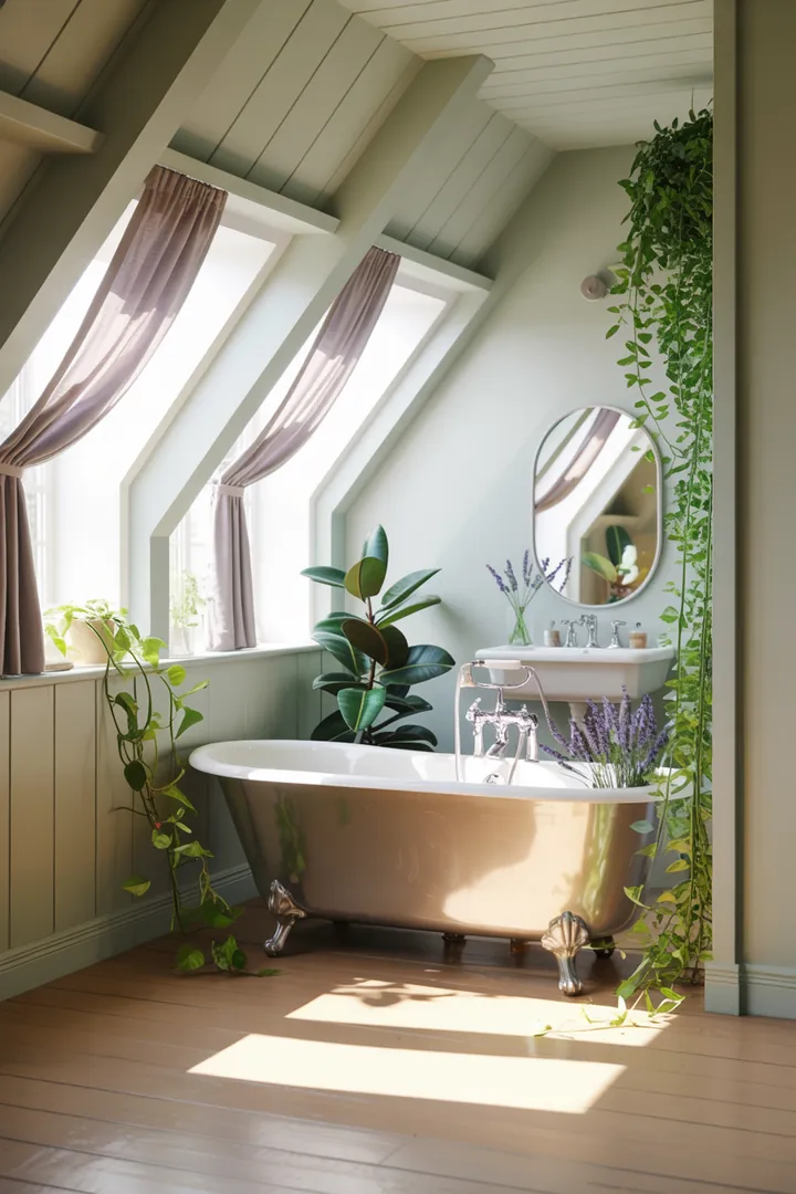 Ein stilvolles, funktionales Raumdesign zeigt, wie man ein kompaktes Badezimmer mit cleveren Möbeln und sanften Farbtönen modern und einladend gestaltet.