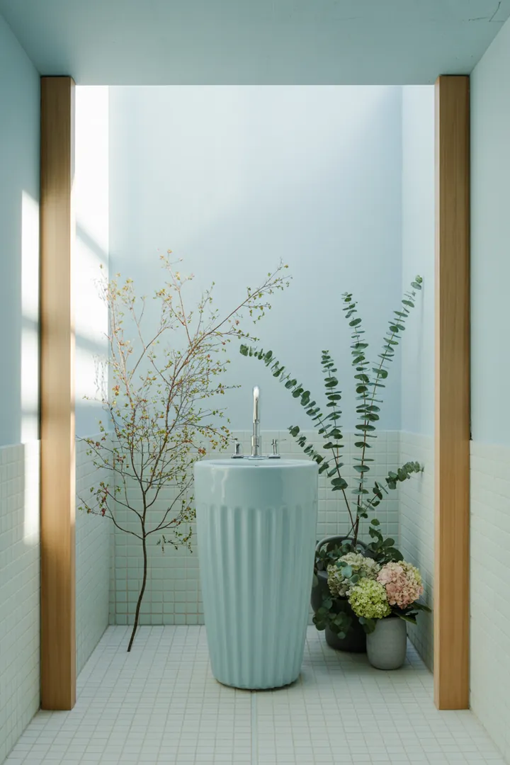 "Elegante Gestaltungsideen für begrenzte Räume, die durch clevere Farb- und Möbelwahl ein luftigeres Ambiente schaffen."