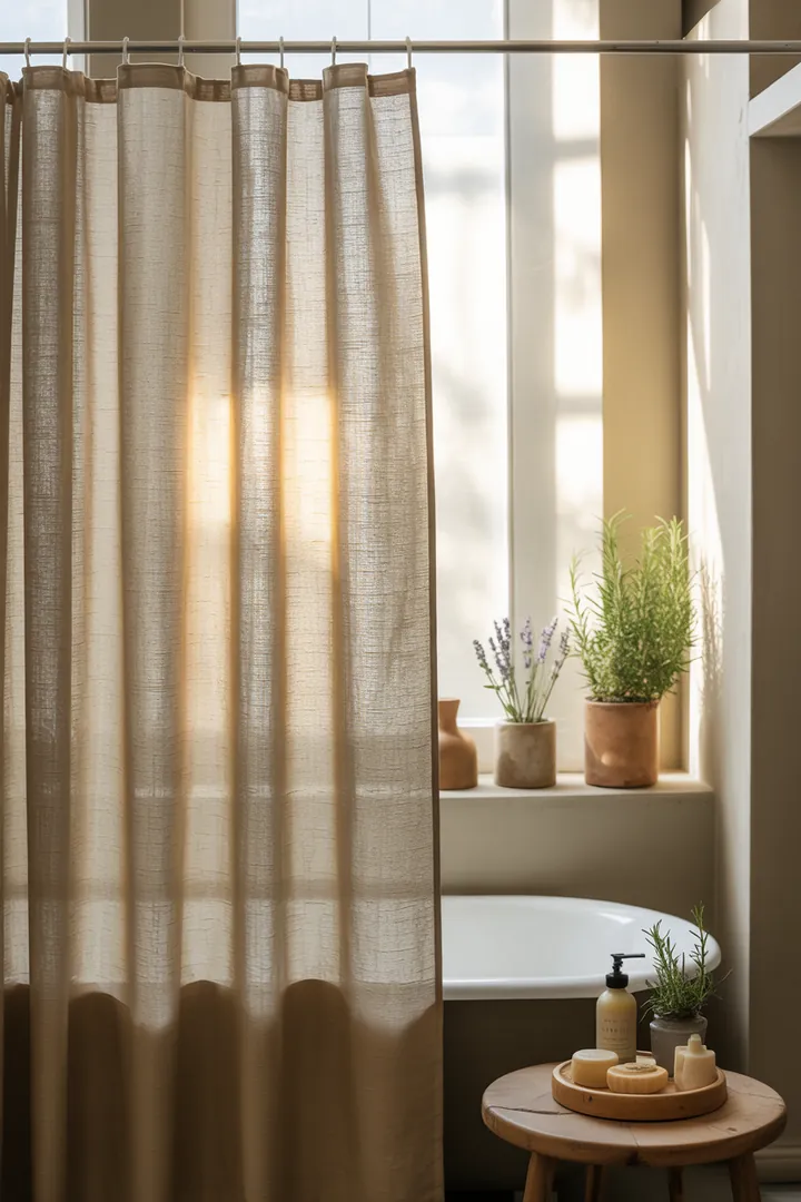 Ein stilvolles, kompaktes Badezimmer mit cleveren Aufbewahrungslösungen, hellen Farben und modernen Möbeln, die den Raum einladend und geräumig wirken lassen.