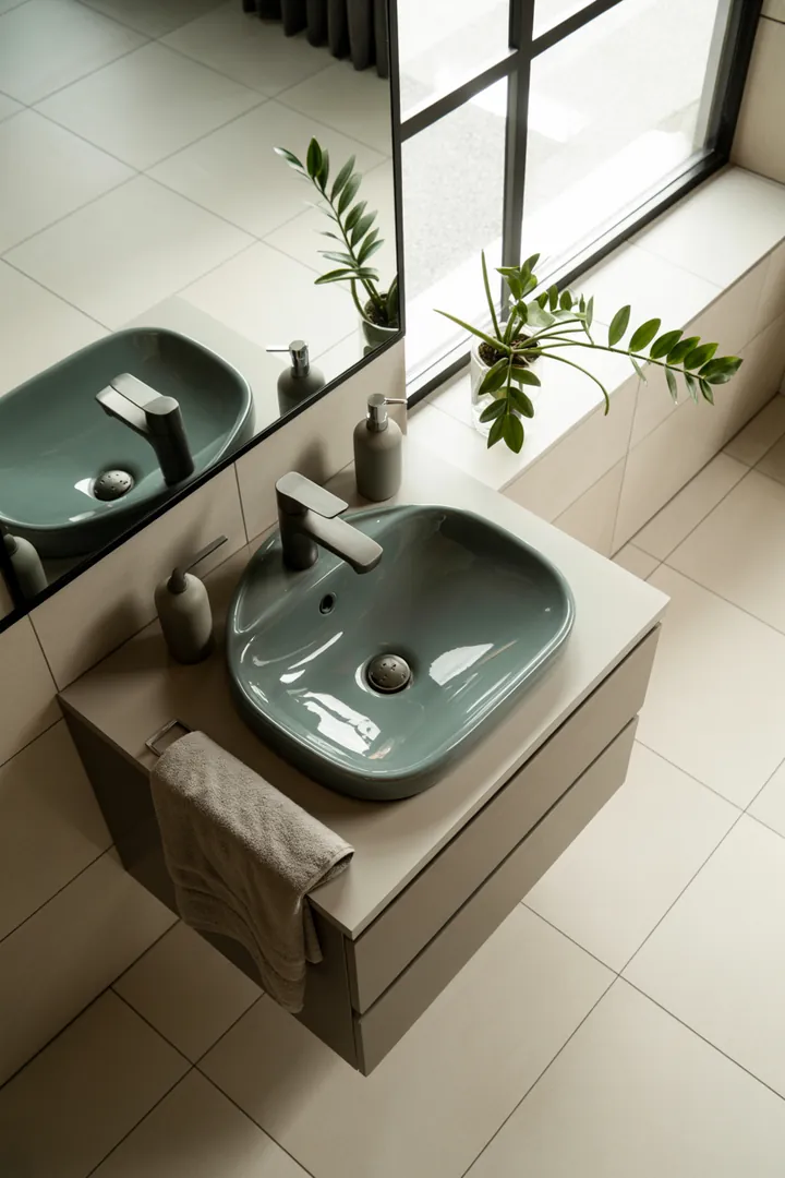 "Ein stilvoll gestalteter Raum mit cleveren Lösungen zur Optimierung von begrenztem Platz, der eine helle, einladende Atmosphäre schafft und innovative Ideen zur Raumgestaltung präsentiert."