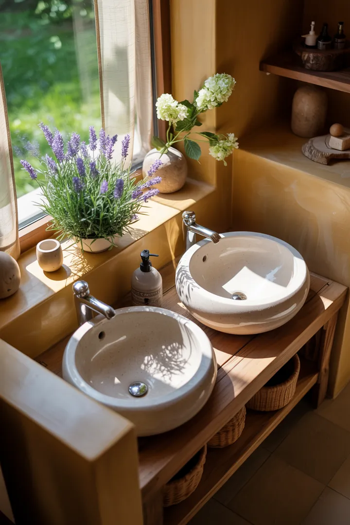 Kreative Gestaltungsideen für einen kompakten Raum, der durch helle Farbtöne und clevere Möbelwahl einladend und geräumig wirkt.