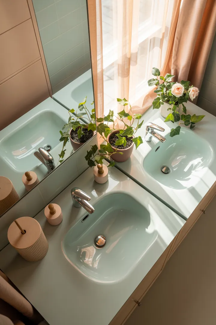 Ein stilvoll eingerichteter, kompakter Raum mit cleveren Möbeln und hellen Farben, der eine harmonische Atmosphäre für eine optimale Nutzung bietet.