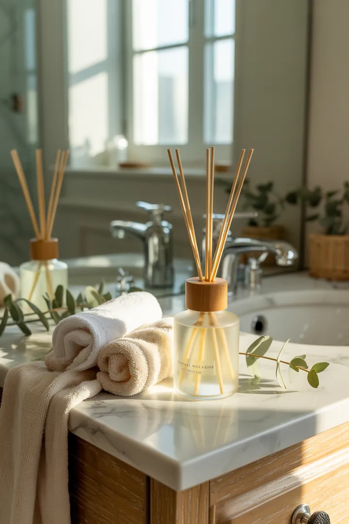 Eine stilvolle und funktionale Gestaltung eines kompakten Raums mit cleveren Möbeln und hellen Farben, die das Ambiente auflockern und den Raum größer erscheinen lassen.