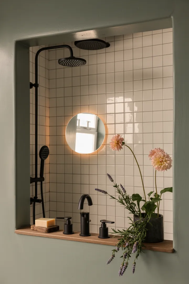 Eine stilvolle Umgestaltung eines kompakten Raums mit cleveren Möbeln und hellen Farben, die den Eindruck von mehr Platz vermittelt und inspiriert.