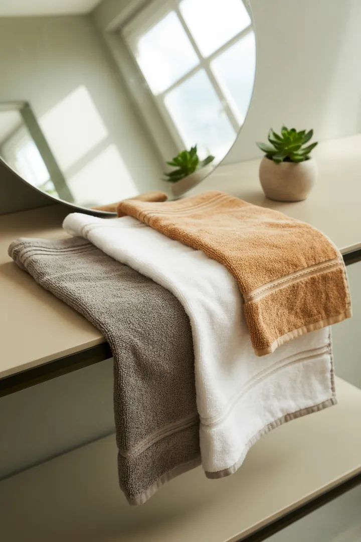 "Kreative Gestaltungsideen für ein kompaktes Badezimmer, um den Raum optisch zu vergrößern und funktionale Möbel harmonisch zu integrieren."