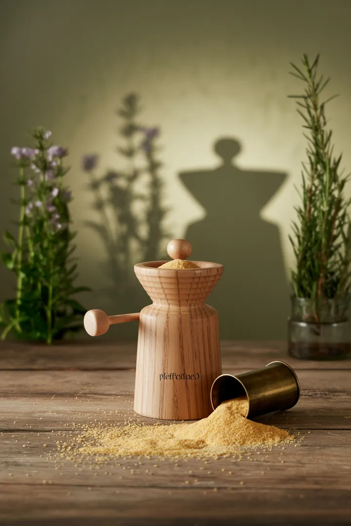 Elegantes Küchengerät aus hochwertigem Material, ideal zum Mahlen von Gewürzen; vielseitig einsetzbar für Pfeffer, Salz und andere aromatische Zutaten.