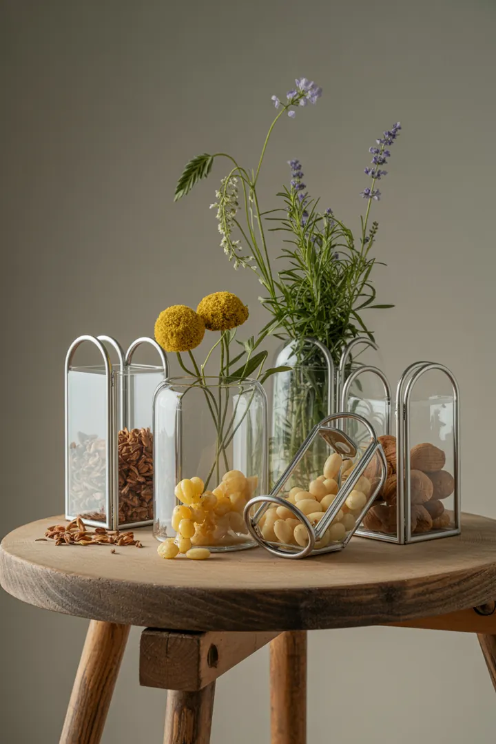 Nachhaltige Aufbewahrungslösungen aus Glas und BPA-freiem Kunststoff mit Edelstahlboxen und Ersatz-Dichtungsringen für eine sichere Lagerung von Lebensmitteln.