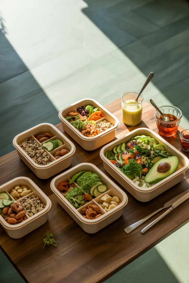Vielseitige Aufbewahrungslösungen für frische Mahlzeiten: Auslaufsichere Dosen und praktische Meal-Prep-Boxen für eine gesunde Lunchbox. Ideal für jeden Bedarf.