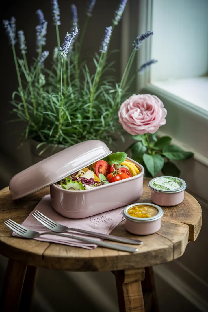 Bunte und praktische Behälter für die Aufbewahrung von Mahlzeiten, ideal für die Planung von gesunden Gerichten unterwegs und für den täglichen Bedarf.