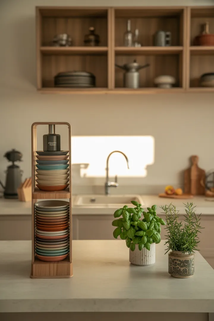 "Praktisches Set zur Aufbewahrung mit innovativer Vakuum-Technologie, ideal für Ordnung und Stauraum in der Küche, inklusive Deckelhalter und Schubladenboxen."