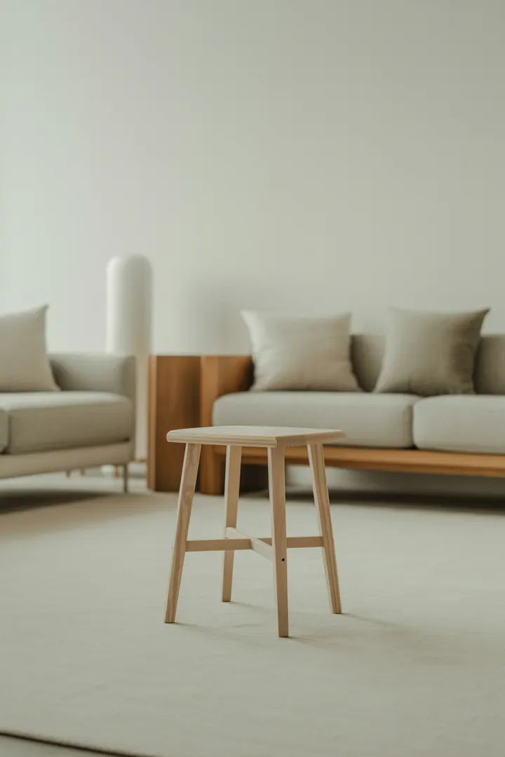 Kleiner Beistelltisch als flexible Ablage neben Sofa oder Sessel in wenig Platz.