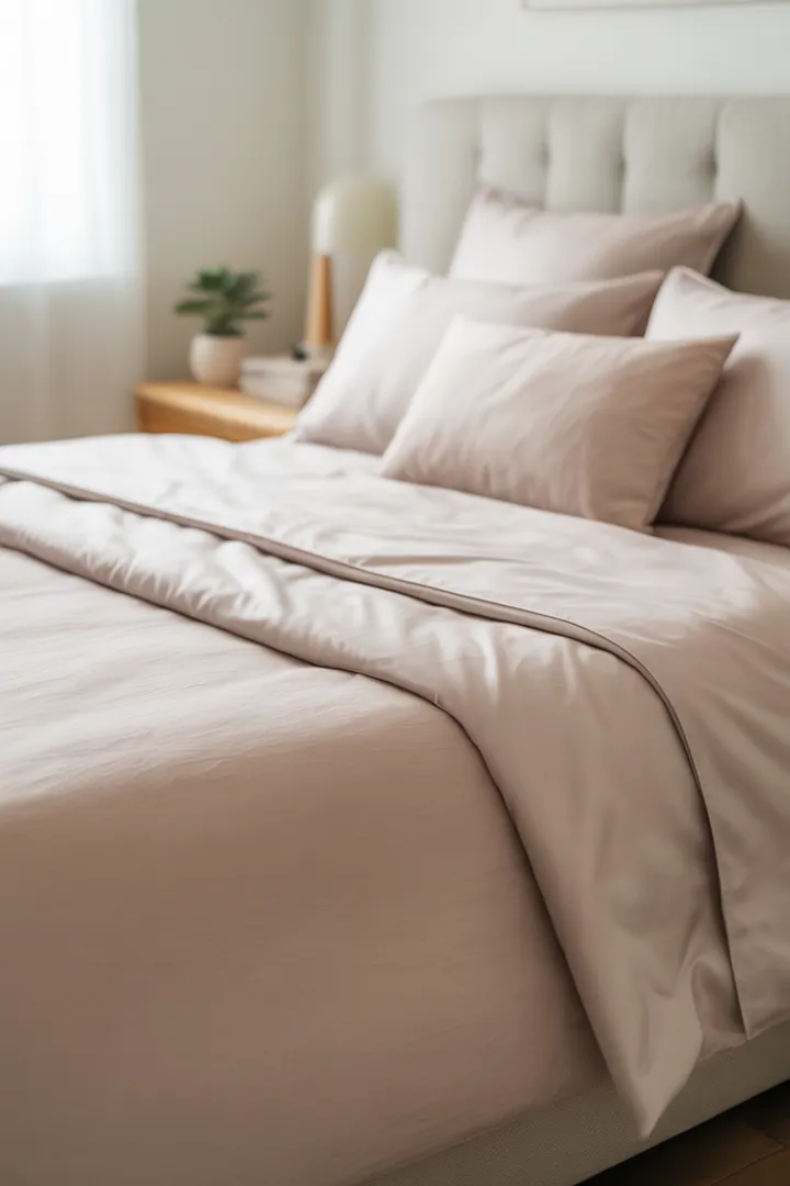 Bettwäsche-Set als wichtiger Faktor fürs Schlafklima, ideal pflegeleicht und passend zur Saison, mit korrekten Maßen für Decke und Kissen.