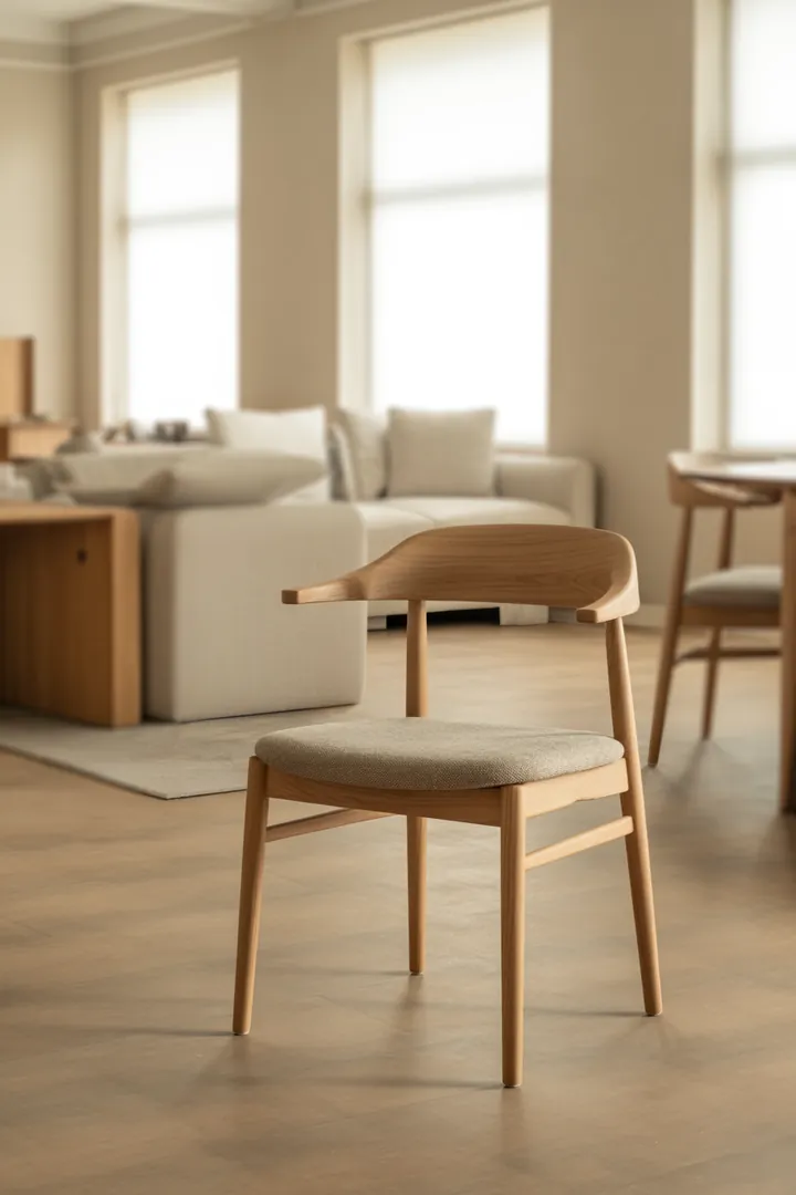 Esszimmerstuhl als bequemer, stabiler Sitzplatz am Esstisch mit passender Sitzhöhe und pflegeleichter Oberfläche.