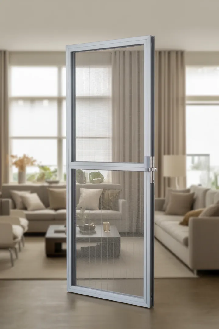 Fliegengitter für die Tür als Insektenschutz bei offener Balkon- oder Terrassentür, mit stabiler, alltagstauglicher Durchgangslösung und dichter Randabdichtung.