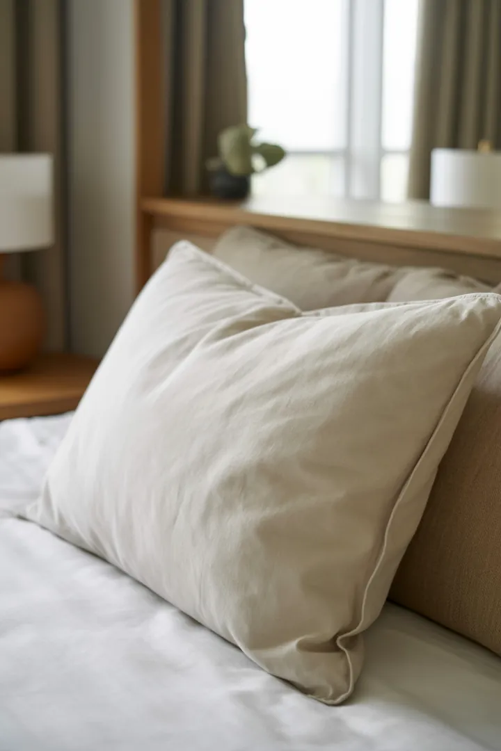 Kopfkissen als Nackenstütze für erholsamen Schlaf, passend zu Ihrer Schlafposition und pflegeleicht durch waschbaren Bezug oder Waschbarkeit.