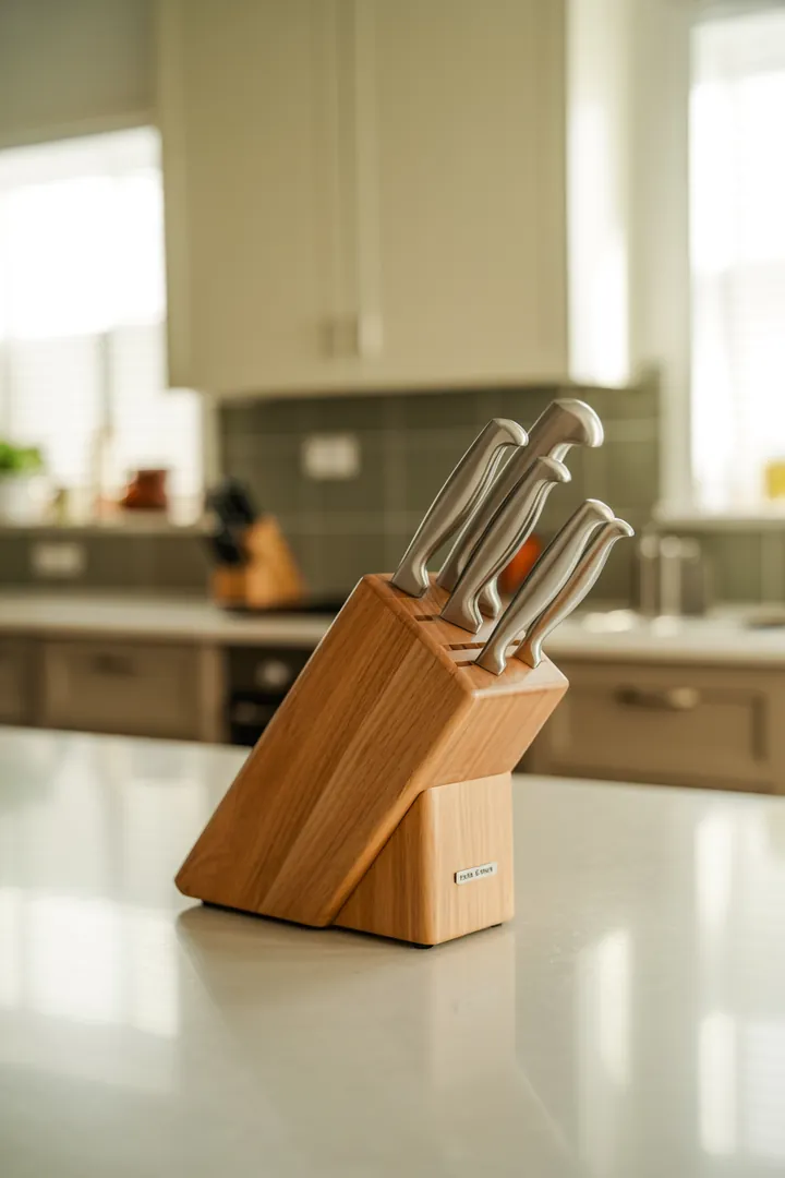 Messerblock als sichere, griffbereite Messeraufbewahrung, sinnvoll nur wenn standfest, passend zu Ihren Messern und hygienisch gut zu reinigen.