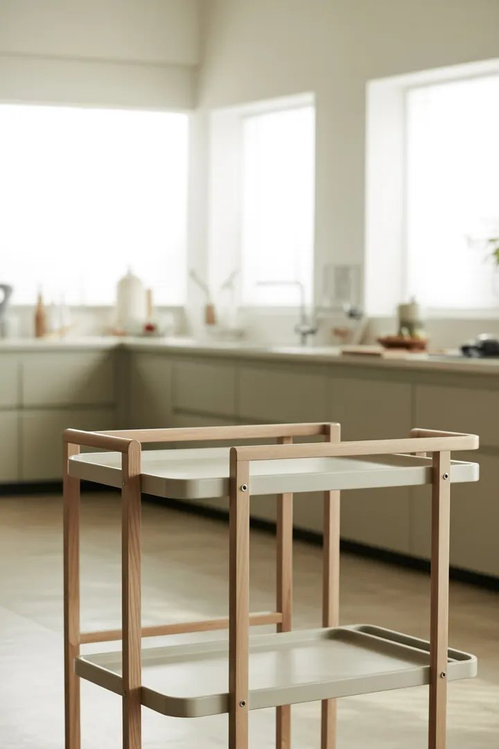 Servierwagen als mobiler Rollwagen für zusätzliche Ablage und Stauraum in Küche oder Wohnbereich.