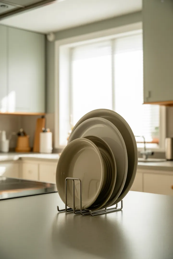 Topfdeckelhalter als Chaos-Stopper im Schrank, reduziert Klappern und macht Deckel schneller greifbar, wenn Größen passen und die Halterung stabil fixiert ist.