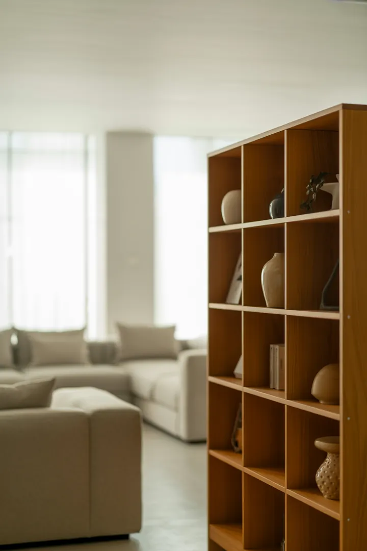 Würfelregal als flexibles Fächerregal für Boxen und Bücher, gut zum Zonieren und für übersichtliche Ordnung.